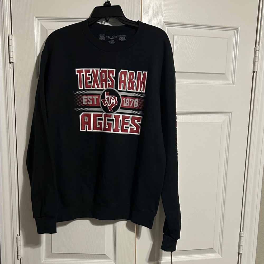 Texas A&M Aggies Black Crewneck Sweatshirt